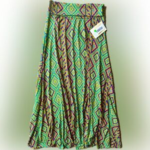 LuLaRo Geometric Patterned Maxi Skirt